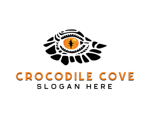 Crocodile - Reptile Wild Safari logo design