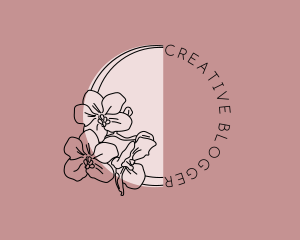 Blogger - Orchids Beauty Salon logo design