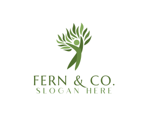 Fern - Tree Plant Community logo design