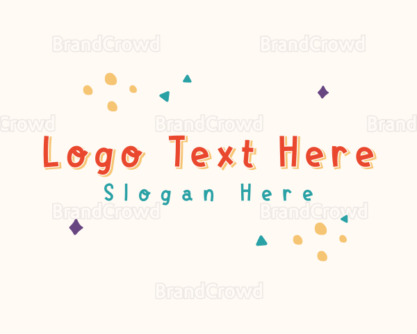 Cute Quirky Shapes Logo