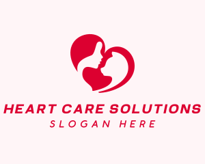 Cat Veterinarian Love Heart logo design