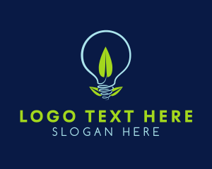 Leaf - Sustainable Leaf Bulb logo design