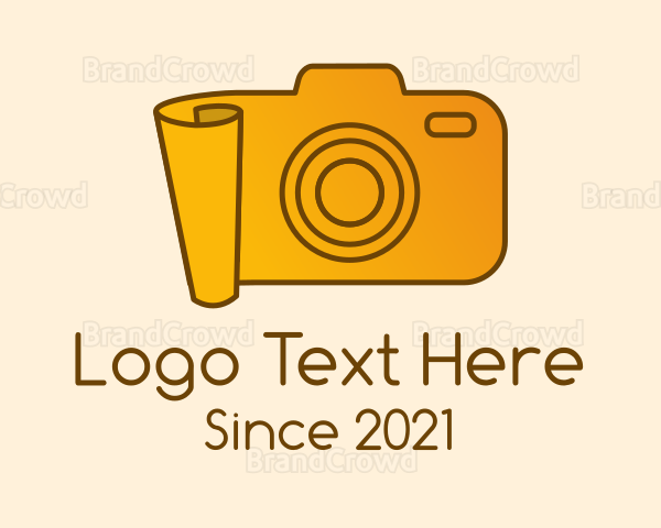 Gradient Camera Paper Logo