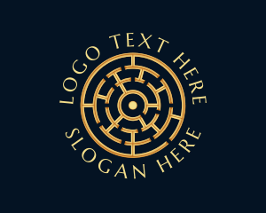 Riddle - Premium Labyrinth Maze logo design