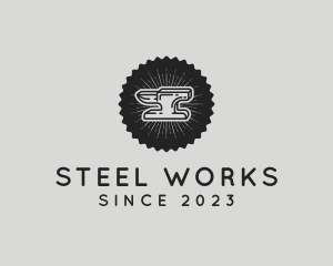 Industrial Anvil Steel logo design