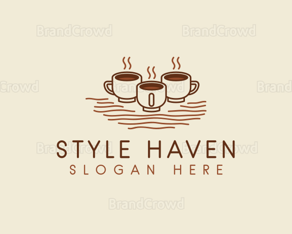 Cafe Coffee Cups Logo