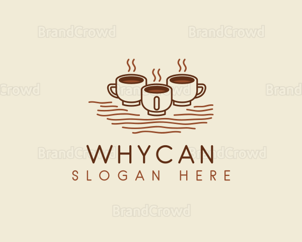 Cafe Coffee Cups Logo