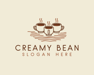 Latte - Cafe Coffee Cups logo design