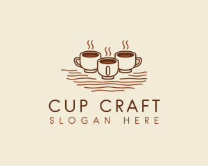 Cup - Cafe Coffee Cups logo design