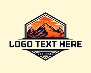 Travel - Mountain Summit Adventure logo design