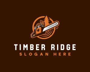 Logging - Chainsaw Logging Forestry logo design