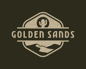Sand - Cactus Sand Desert logo design