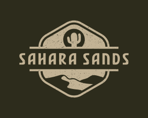 Sahara - Cactus Sand Desert logo design