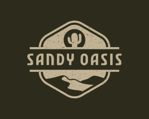 Dune - Cactus Sand Desert logo design