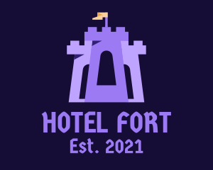 Castle Tower Turret logo design