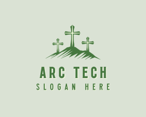 Arc - Sacred Cross Mountain logo design