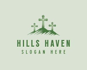 Sacred Cross Mountain  logo design