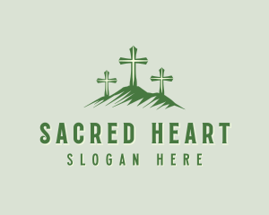 Sacred Cross Mountain  logo design