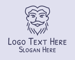 Beard - Old Man Dad logo design