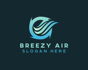 Ventilation Air Cooling logo design