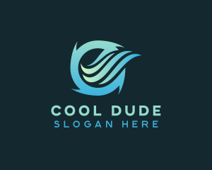 Ventilation Air Cooling logo design