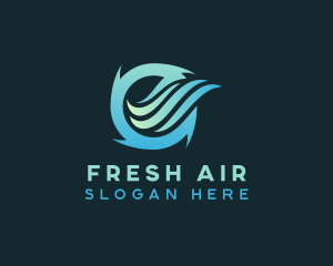 Ventilation Air Cooling logo design