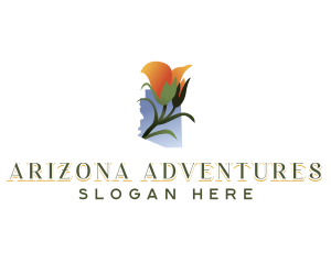 Arizona - Arizona Mariposa Flower logo design