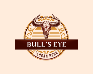 Skull Bull Rodeo logo design