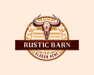 Skull Bull Rodeo logo design