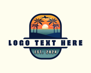 Tourism - Tropical Beach Travel logo design