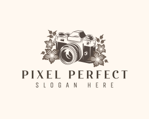 Camera Floral Media logo design