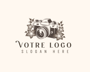 Image - Camera Floral Media logo design