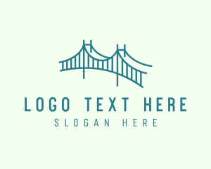 Contractor - Industrial Urban Bridge logo design