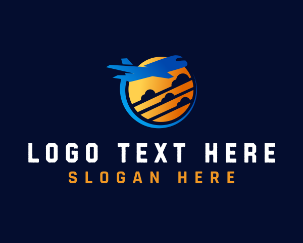Trip - Tourist Airplane Trip logo design