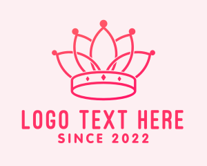 Princess - Pink Royal Headdress logo design