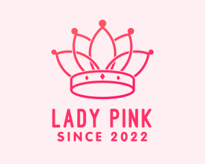 Pink Royal Headdress  logo design