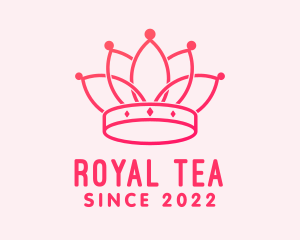 Pink Royal Headdress  logo design