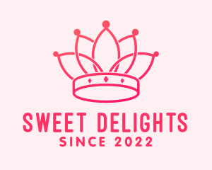 Pink Royal Headdress  logo design