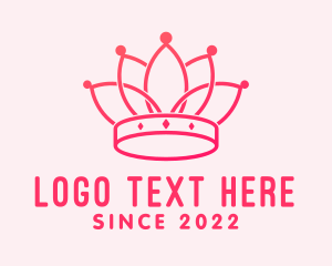 Kingdom - Pink Royal Headdress logo design