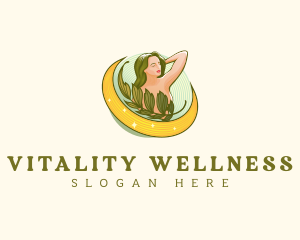 Wellness Moon Goddess logo design