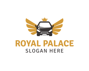 Royal Car Wings logo design