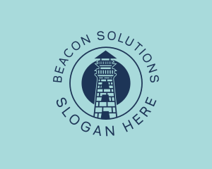 Watchtower Lighthouse Beacon logo design