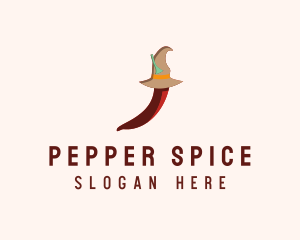 Pepper - Witch Spicy Pepper logo design