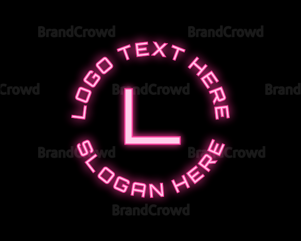 Cyber Neon Tech App Logo