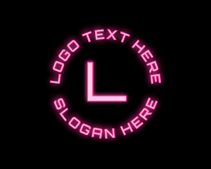 Light - Cyber Neon Tech App logo design