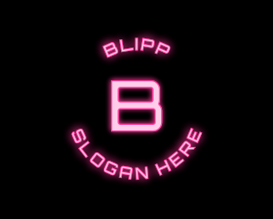Cyber Neon Tech App Logo