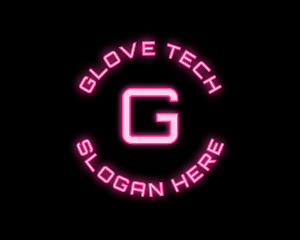 Cyber Neon Tech App logo design