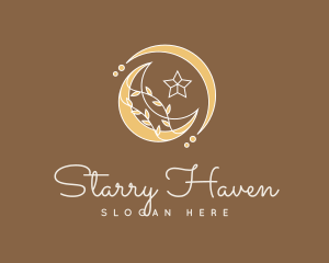 Celestial - Ornamental Celestial Moon logo design