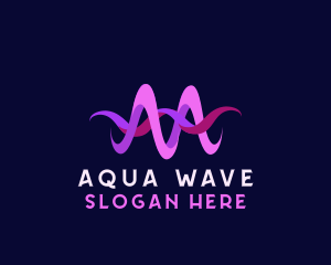 Creative Music Wave logo design