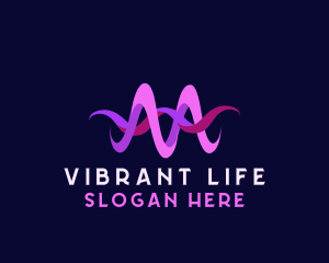 Live - Creative Music Wave logo design